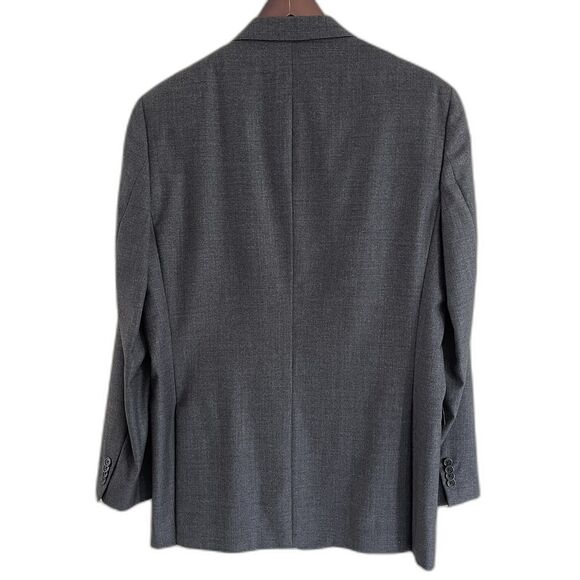 Loro Piana Daniel Cremieux Suit Jacket Mens Size 44 L Dark Gray Wool Made in USA - Picture 4 of 13